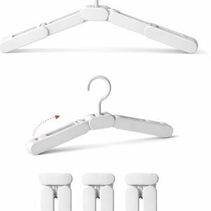 White Portable Folding Clothes Hangers